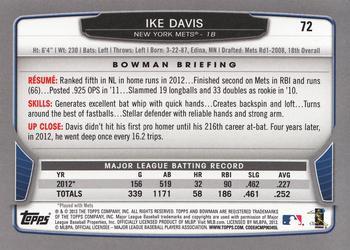 2013 Bowman - Hometown #72 Ike Davis Back