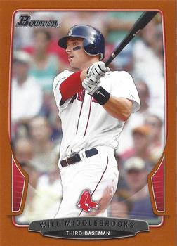 2013 Bowman - Orange #19 Will Middlebrooks Front