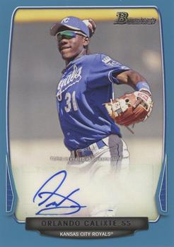 2013 Bowman - Prospect Autographs Blue #BPA-OC Orlando Calixte Front