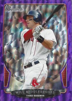 2013 Bowman - Purple Ice #19 Will Middlebrooks Front