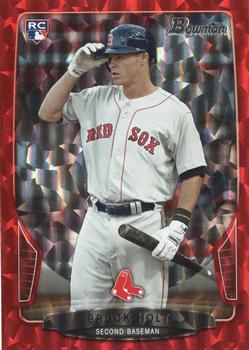 2013 Bowman - Red Ice #217 Brock Holt Front