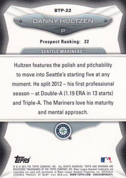 2013 Bowman - Top 100 Prospects #BTP-22 Danny Hultzen Back