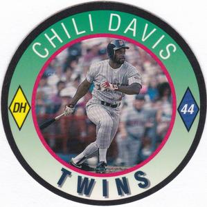 1992 Score Coca-Cola/Hardee's Major League Line-Up Discs #10 Chili Davis Front