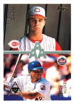 1996 Topps #104 Eric Owens / Butch Huskey Front