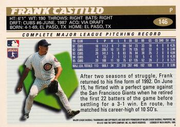 1996 Topps #146 Frank Castillo Back