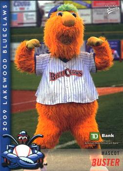 2009 MultiAd Lakewood BlueClaws #33 Buster Front
