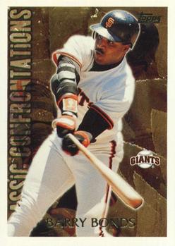 1996 Topps - Classic Confrontations #CC6 Barry Bonds Front