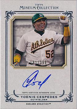 2013 Topps Museum Collection - Archival Autographs #AA-YC Yoenis Cespedes Front