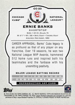 2013 Topps Museum Collection - Canvas Collection #CC-23 Ernie Banks Back