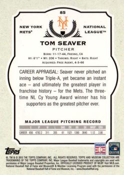 2013 Topps Museum Collection - Copper #85 Tom Seaver Back