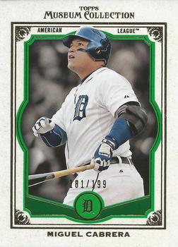 2013 Topps Museum Collection - Green #22 Miguel Cabrera Front