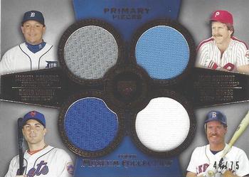 2013 Topps Museum Collection - Primary Pieces Four Player Quad Relics Copper #PPFQR-7 Wade Boggs / David Wright / Mike Schmidt / Miguel Cabrera Front