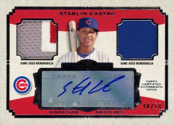 2013 Topps Museum Collection - Signature Swatches Dual Relic Autographs #SSADR-SC Starlin Castro Front