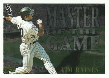 1996 Topps - Master of the Game #MG7 Tim Raines Front