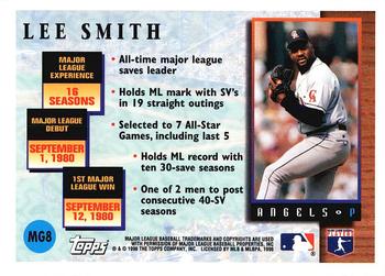 1996 Topps - Master of the Game #MG8 Lee Smith Back