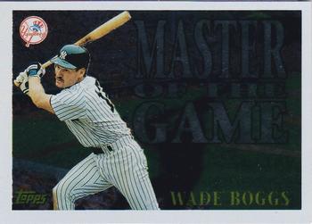 1996 Topps - Master of the Game #MG11 Wade Boggs Front