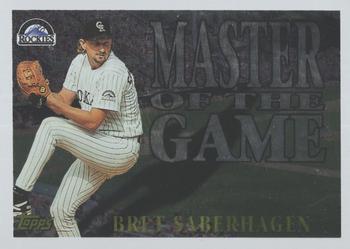 1996 Topps - Master of the Game #MG14 Bret Saberhagen Front