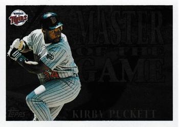 1996 Topps - Master of the Game #MG15 Kirby Puckett Front