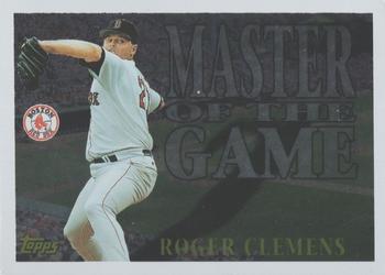 1996 Topps - Master of the Game #MG17 Roger Clemens Front