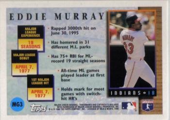 1996 Topps - Master of the Game #MG3 Eddie Murray Back