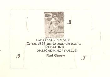 1991 Studio - Rod Carew Puzzle #7-9 Rod Carew Back