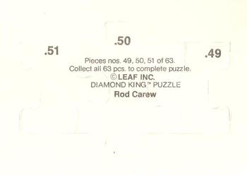 1991 Studio - Rod Carew Puzzle #49-51 Rod Carew Back