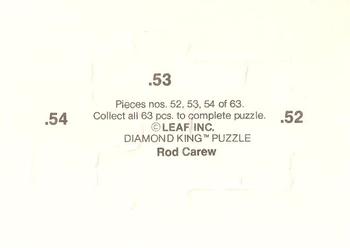 1991 Studio - Rod Carew Puzzle #52-54 Rod Carew Back