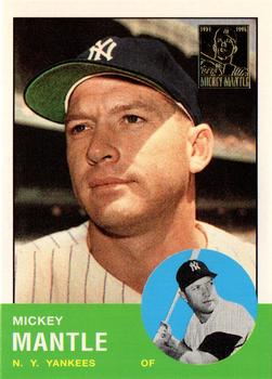 1996 Topps - Mickey Mantle Commemorative Reprints #13 Mickey Mantle Front