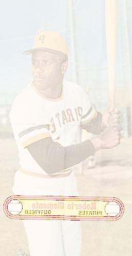 1972 Topps Posters #23 Roberto Clemente Back