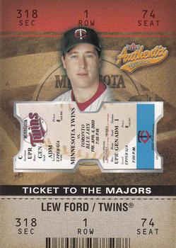 2003 Fleer Authentix #114 Lew Ford Front