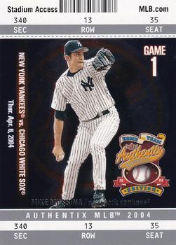 2004 Fleer Authentix #135 Mike Mussina Front