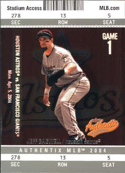 2004 Fleer Authentix #37 Jeff Bagwell Front