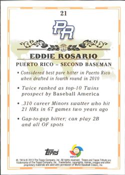 2013 Topps Tribute WBC #21 Eddie Rosario Back