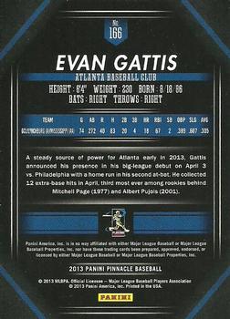 2013 Pinnacle #166 Evan Gattis Back