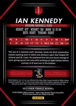 2013 Pinnacle #3 Ian Kennedy Back