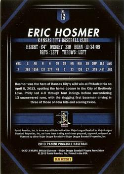 2013 Pinnacle #12 Eric Hosmer Back
