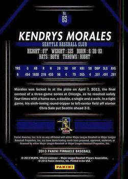 2013 Pinnacle #85 Kendrys Morales Back