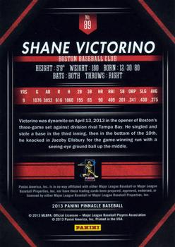 2013 Pinnacle #89 Shane Victorino Back