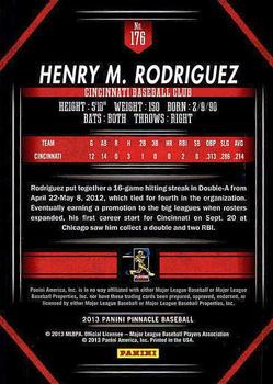 2013 Pinnacle #176 Henry Rodriguez Back