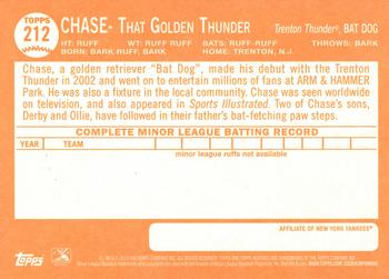 2013 Topps Heritage Minor League #212 CHASE That Golden Thunder Back