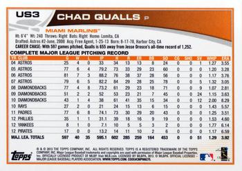 2013 Topps Update #US3 Chad Qualls Back