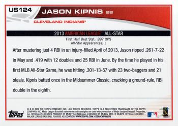2013 Topps Update #US124 Jason Kipnis Back