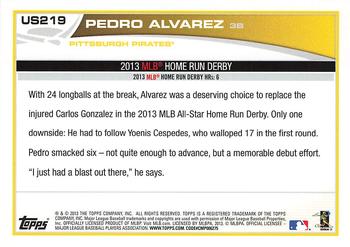 2013 Topps Update #US219 Pedro Alvarez Back