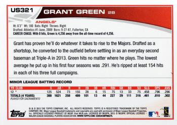 2013 Topps Update #US321 Grant Green Back