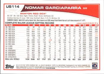 2013 Topps Update #US114 Nomar Garciaparra Back