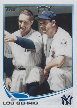 2013 Topps Update #US323 Lou Gehrig Front