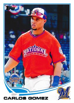 2013 Topps Update #US20 Carlos Gomez Front