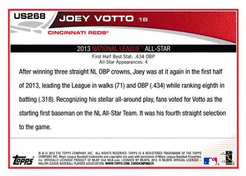 2013 Topps Update #US268 Joey Votto Back