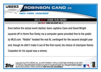 2013 Topps Update #US293 Robinson Cano Back