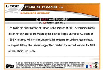 2013 Topps Update #US52 Chris Davis Back